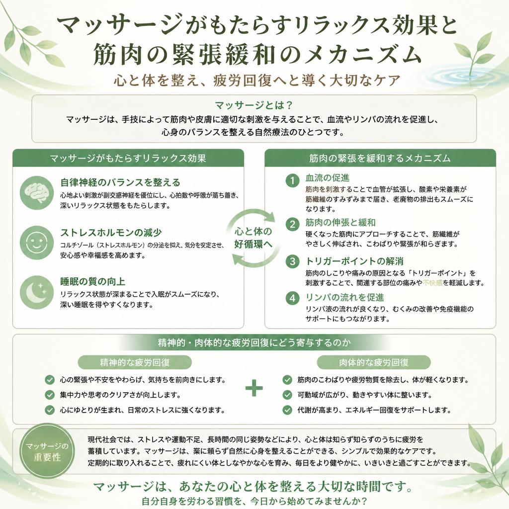 マッサージの力
