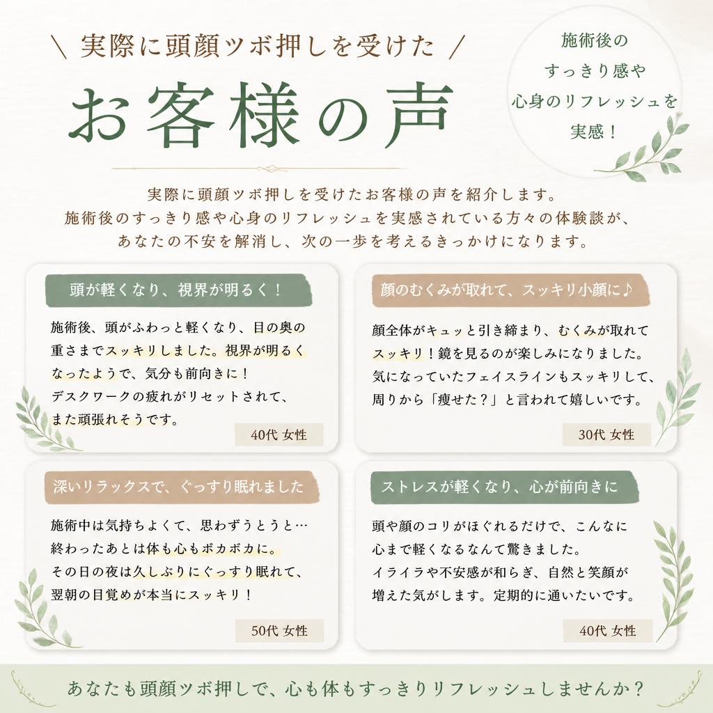 お客様の体験談